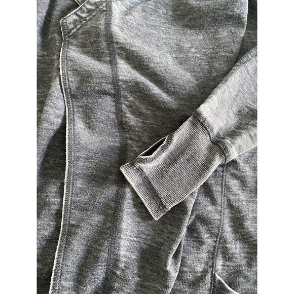 Halcyon Gray Open Front Cardi Sweatshirt Acid Wash Sz S - Picture 7 of 8